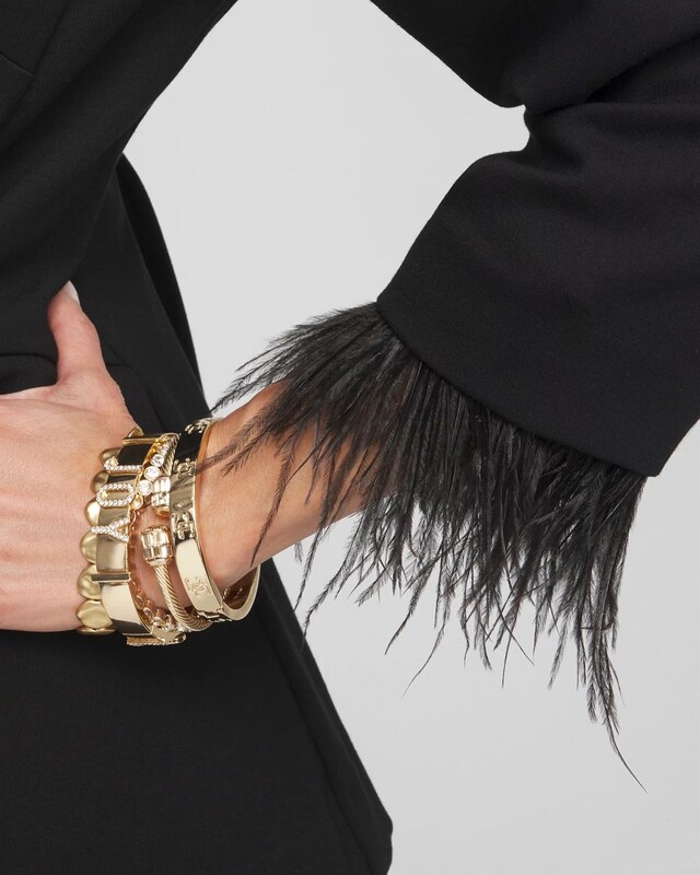 Feather Knit Blazer - image 4